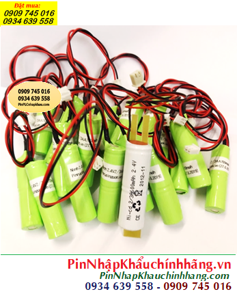 Pin đèn Exit thoát hiểm 2.4V-2/3AA600mAh, Pin đèn Sự cố khẩn cấp 2.4V-2/3AA600mAh, Pin GREPOW 2.4V-2/3AA600mAh